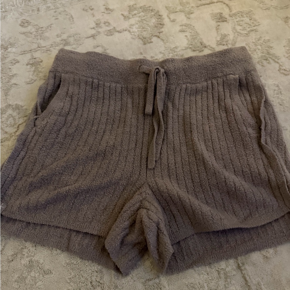 Barefoot Dreams Taupe High Waist Women Shorts